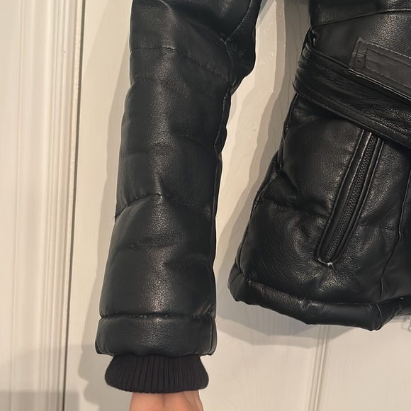 Danier downed leather jacket - Picture 7 of 9